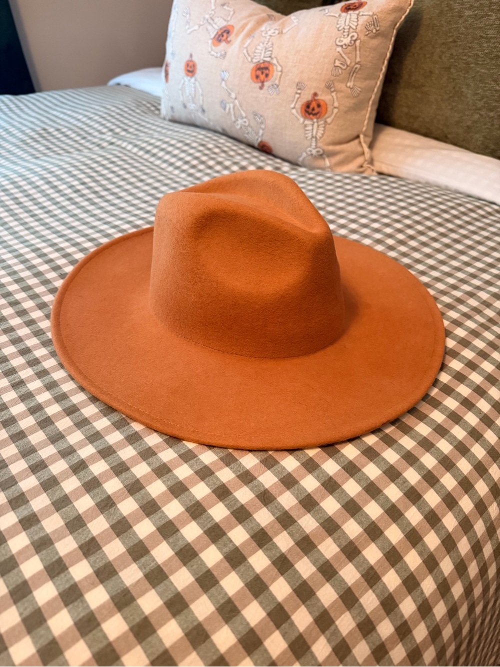Vici Wide-Brim Wool Fedora Hat - Tan